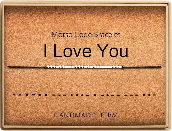 I Love You Morse Code Armband