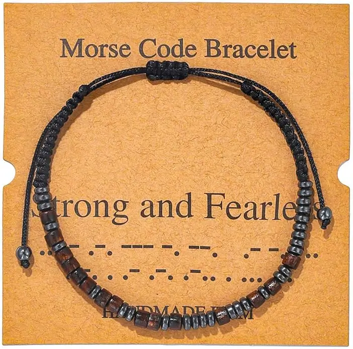 Morse Code Armband voor Mannen